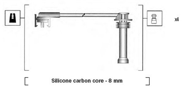 MAGNETI MARELLI Комплект проводов зажигания 941185200777